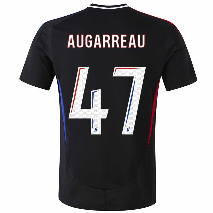 Niño Fútbol Camiseta Sofiane Augarreau #47 Negro 2ª Equipación 2024/25 Perú