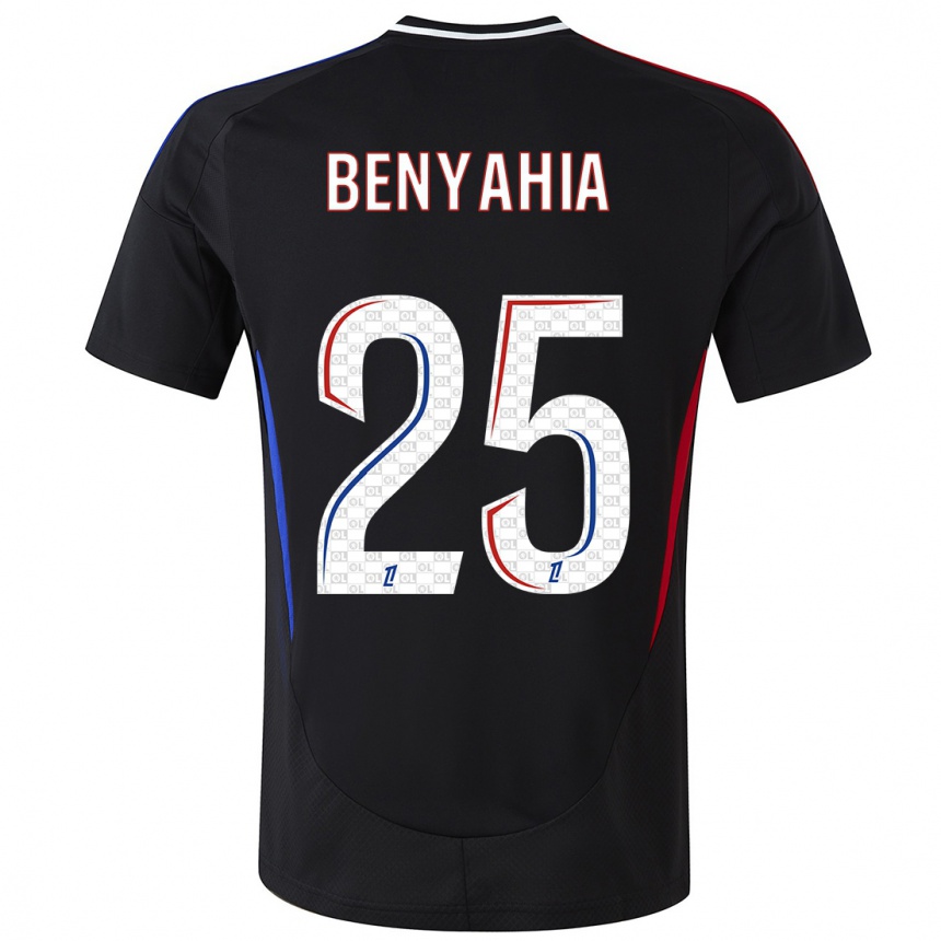 Niño Fútbol Camiseta Ines Benyahia #25 Negro 2ª Equipación 2024/25 Perú