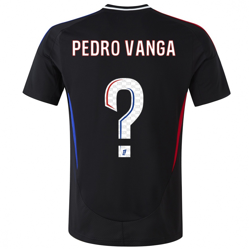 Niño Fútbol Camiseta Emerson Pedro Vanga #0 Negro 2ª Equipación 2024/25 Perú