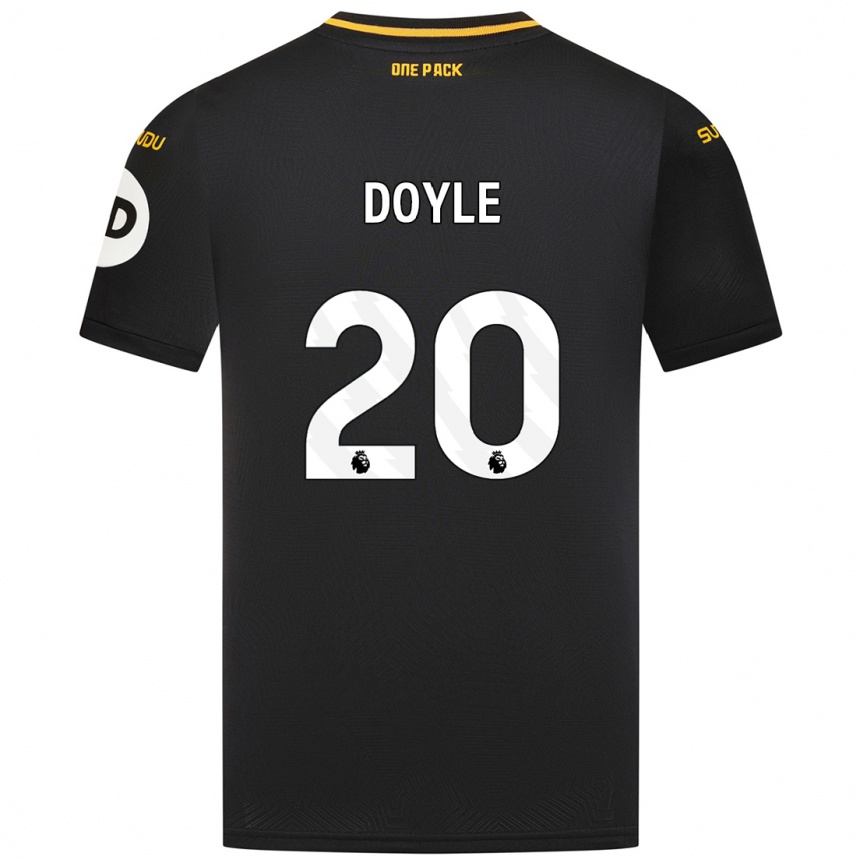 Niño Fútbol Camiseta Tommy Doyle #20 Negro 2ª Equipación 2024/25 Perú