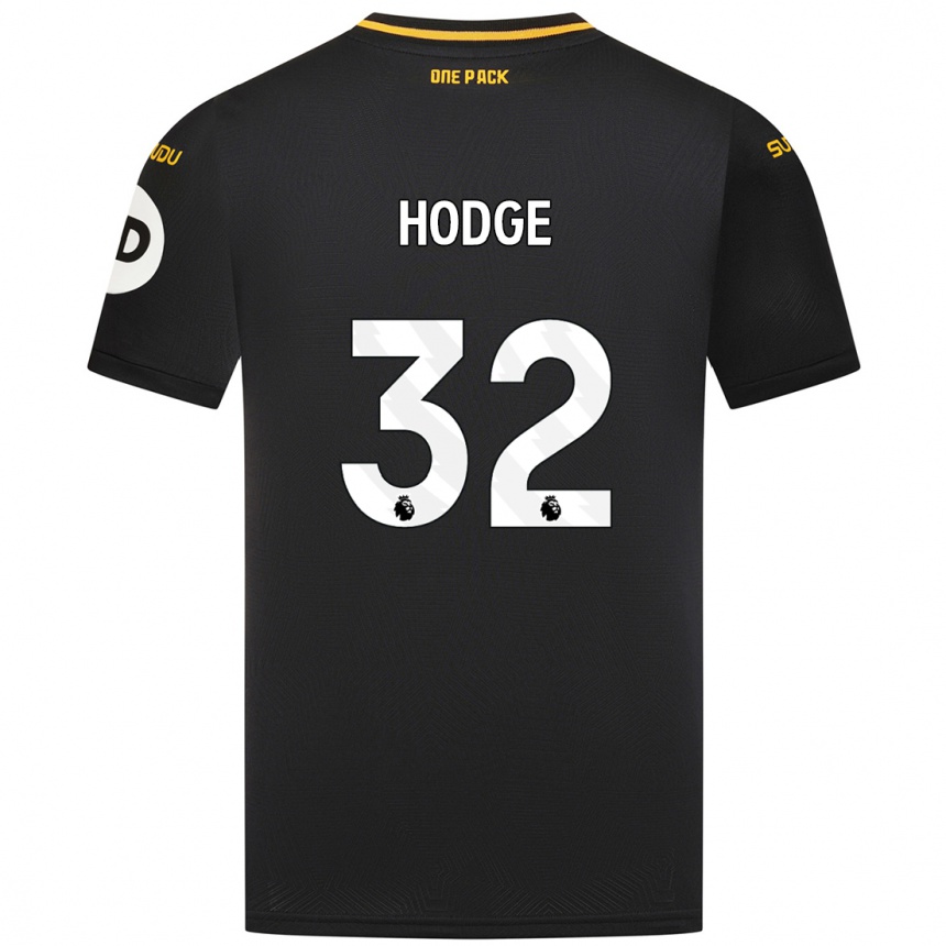 Niño Fútbol Camiseta Joe Hodge #32 Negro 2ª Equipación 2024/25 Perú