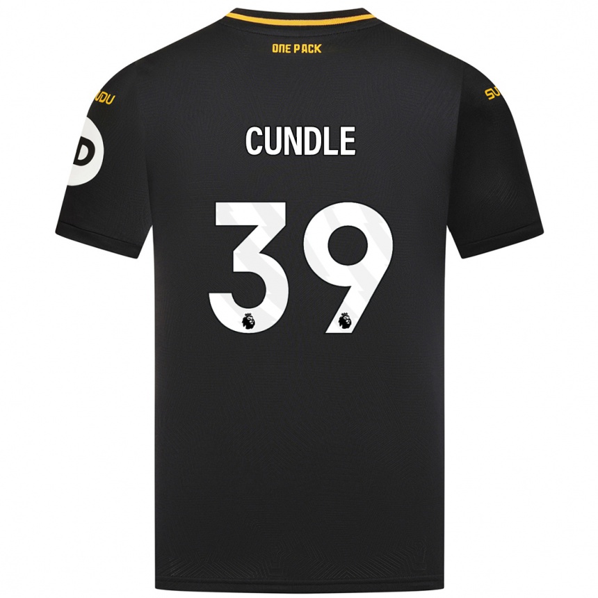 Niño Fútbol Camiseta Luke Cundle #39 Negro 2ª Equipación 2024/25 Perú