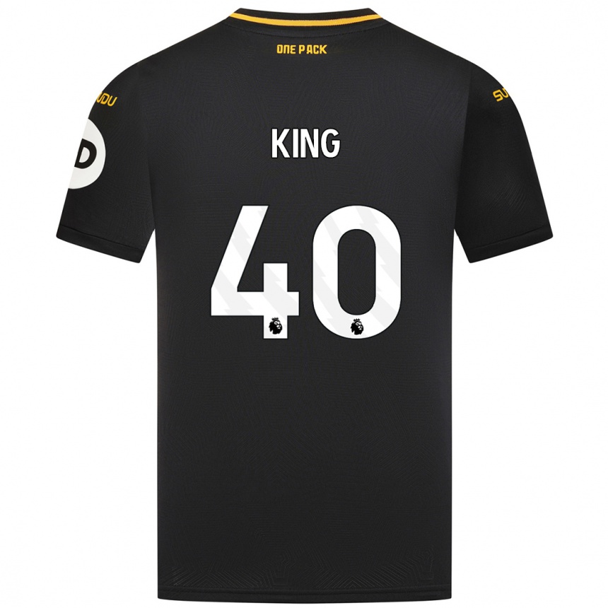 Niño Fútbol Camiseta Tom King #40 Negro 2ª Equipación 2024/25 Perú