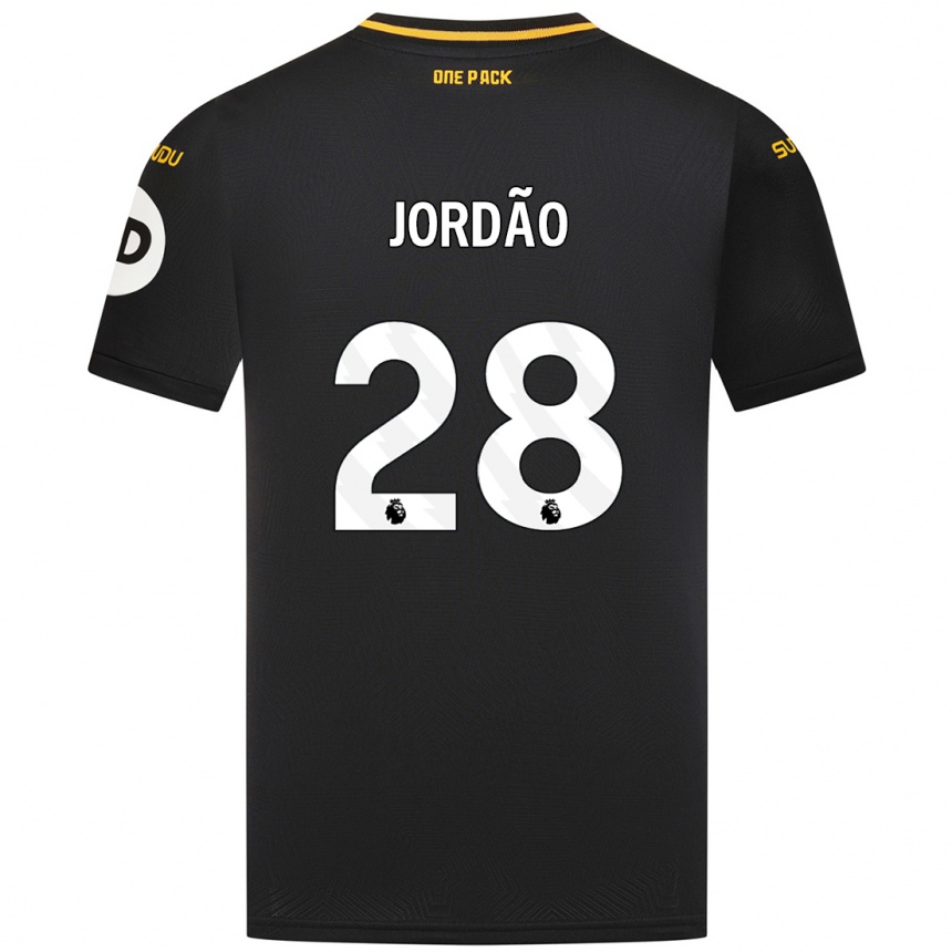 Niño Fútbol Camiseta Bruno Jordão #28 Negro 2ª Equipación 2024/25 Perú