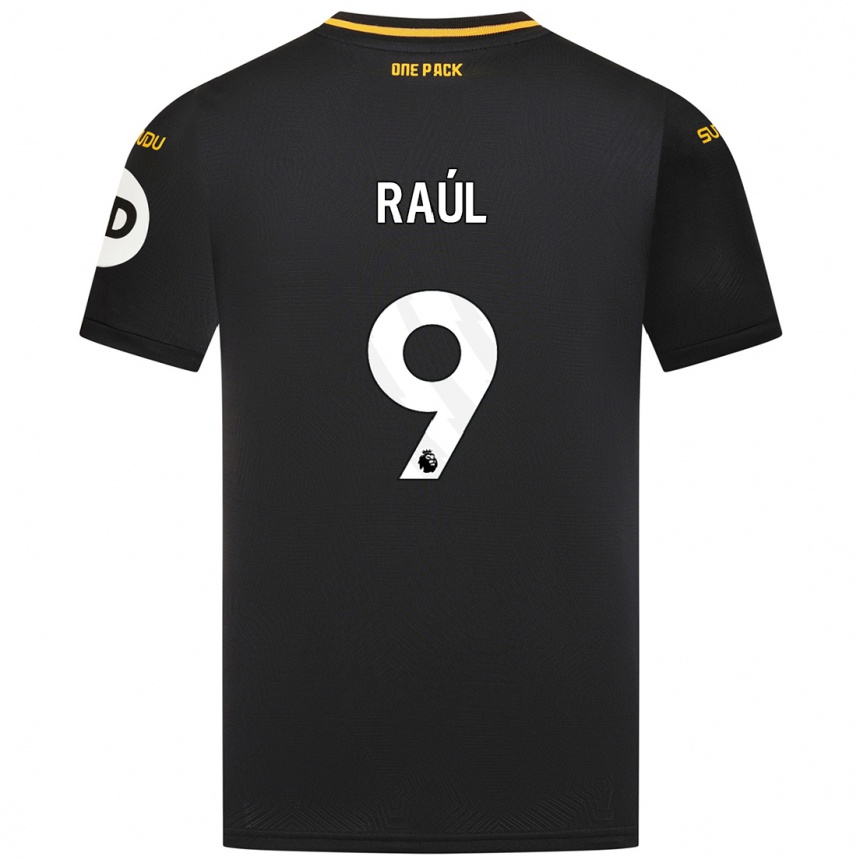 Niño Fútbol Camiseta Raul Jimenez #9 Negro 2ª Equipación 2024/25 Perú