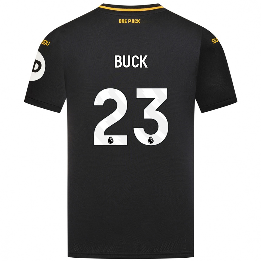 Niño Fútbol Camiseta Alex Buck #23 Negro 2ª Equipación 2024/25 Perú