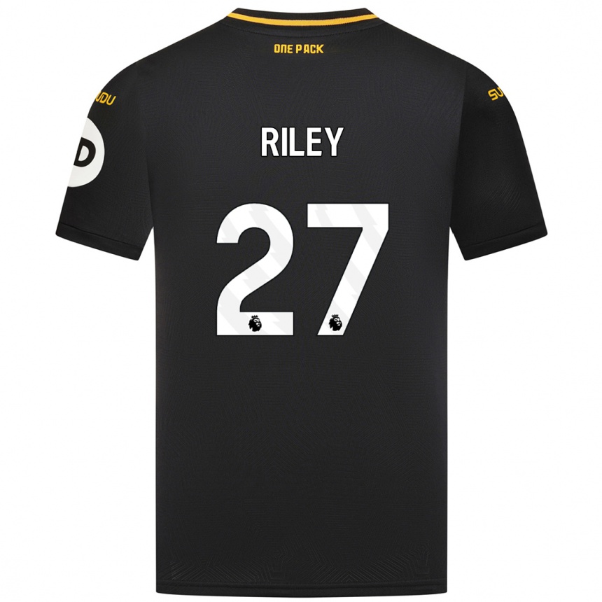 Niño Fútbol Camiseta Lauren Riley #27 Negro 2ª Equipación 2024/25 Perú