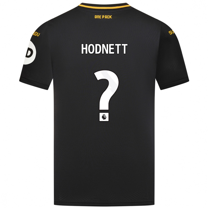 Niño Fútbol Camiseta Jack Hodnett #0 Negro 2ª Equipación 2024/25 Perú