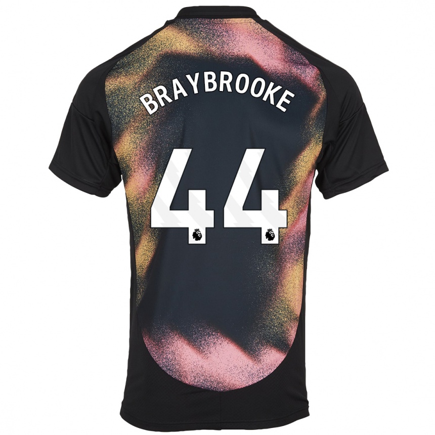 Niño Fútbol Camiseta Sammy Braybrooke #44 Negro Blanco 2ª Equipación 2024/25 Perú