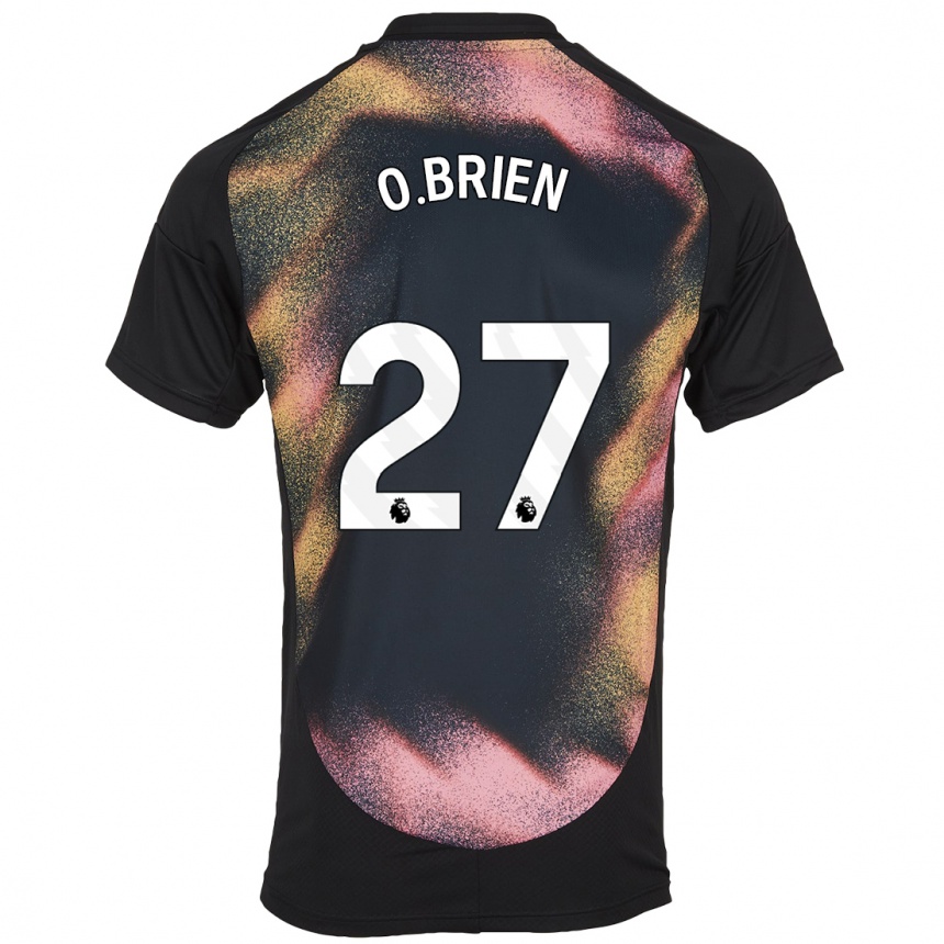 Niño Fútbol Camiseta Shannon O.brien #27 Negro Blanco 2ª Equipación 2024/25 Perú