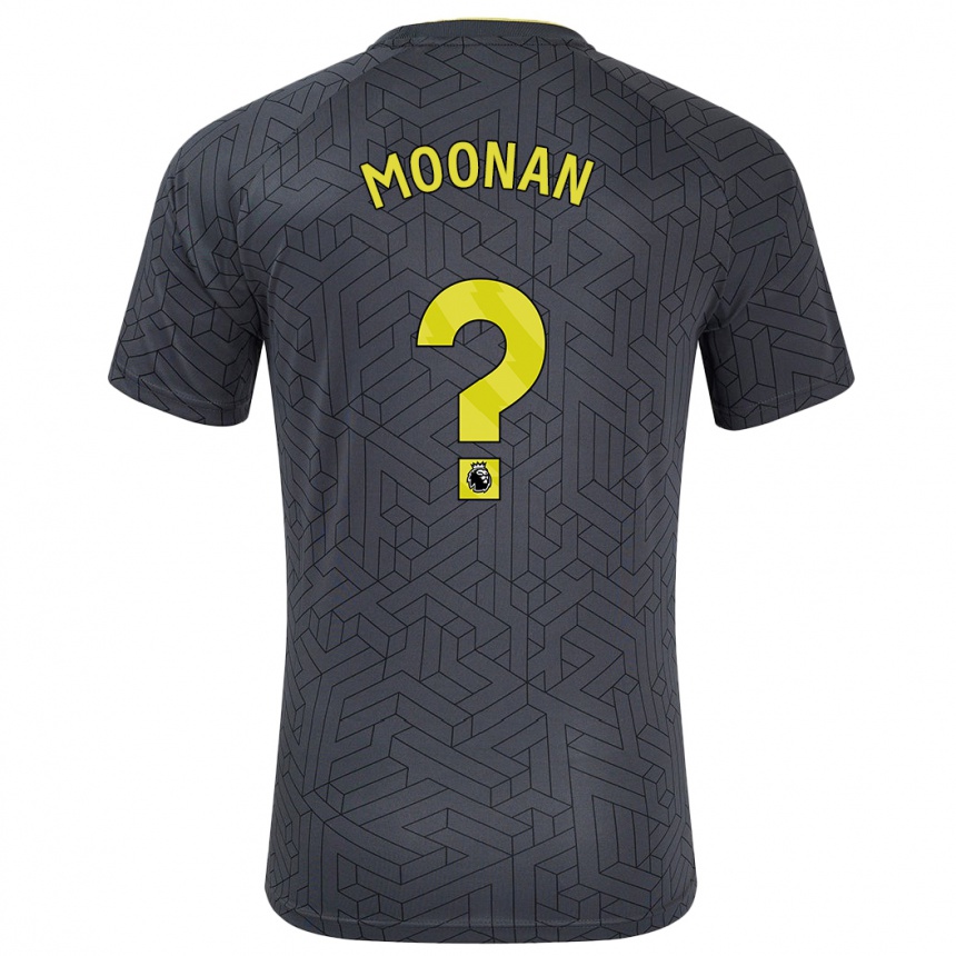 Niño Fútbol Camiseta Bradley Moonan #0 Negro Amarillo 2ª Equipación 2024/25 Perú