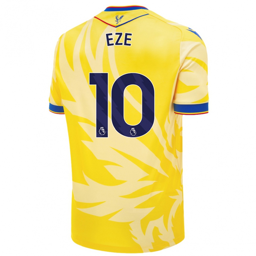 Niño Fútbol Camiseta Eberechi Eze #10 Amarillo 2ª Equipación 2024/25 Perú