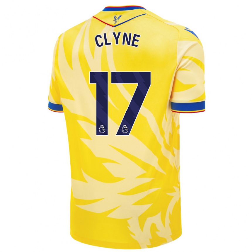 Niño Fútbol Camiseta Nathaniel Clyne #17 Amarillo 2ª Equipación 2024/25 Perú