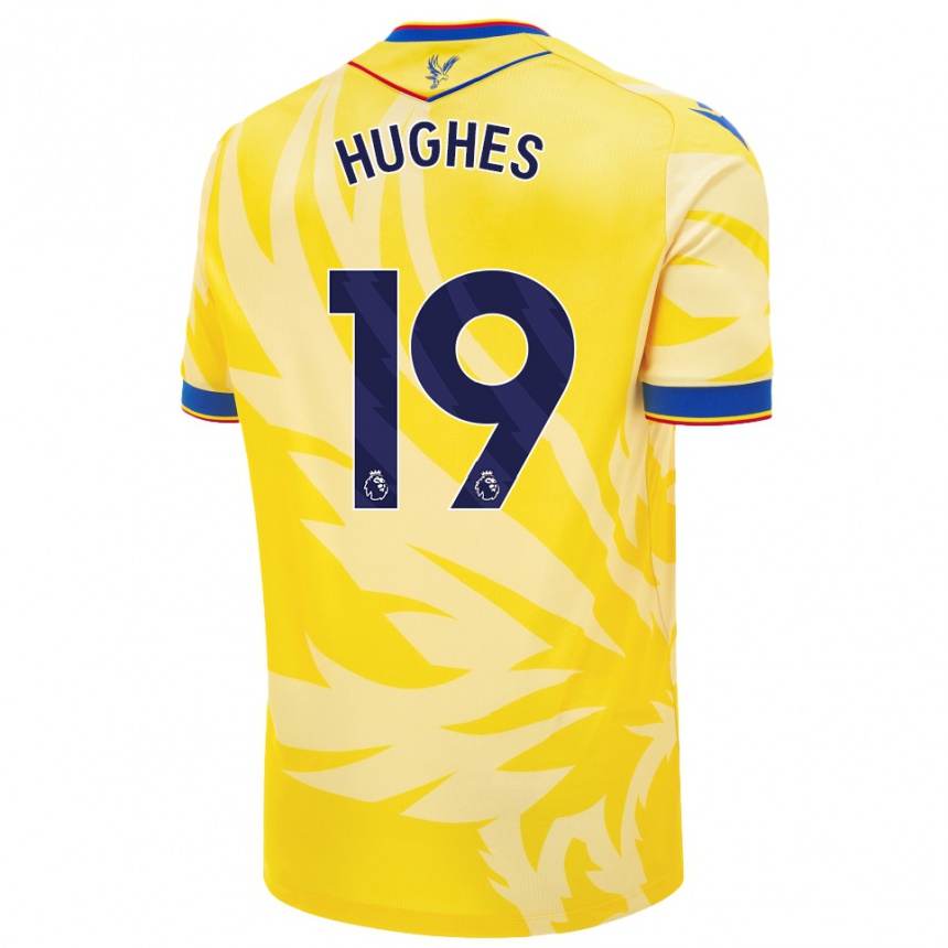 Niño Fútbol Camiseta Will Hughes #19 Amarillo 2ª Equipación 2024/25 Perú