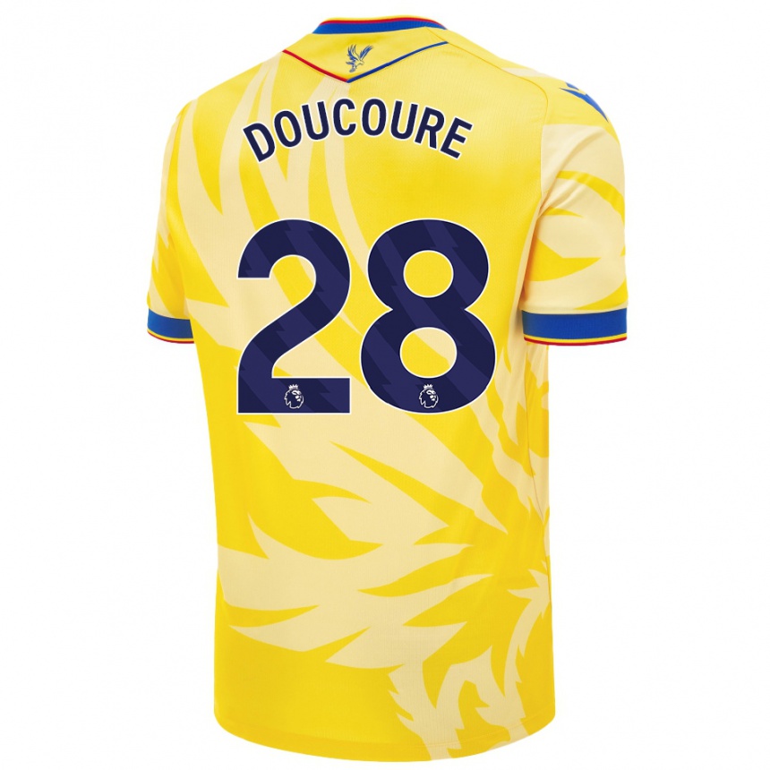 Niño Fútbol Camiseta Cheick Doucouré #28 Amarillo 2ª Equipación 2024/25 Perú