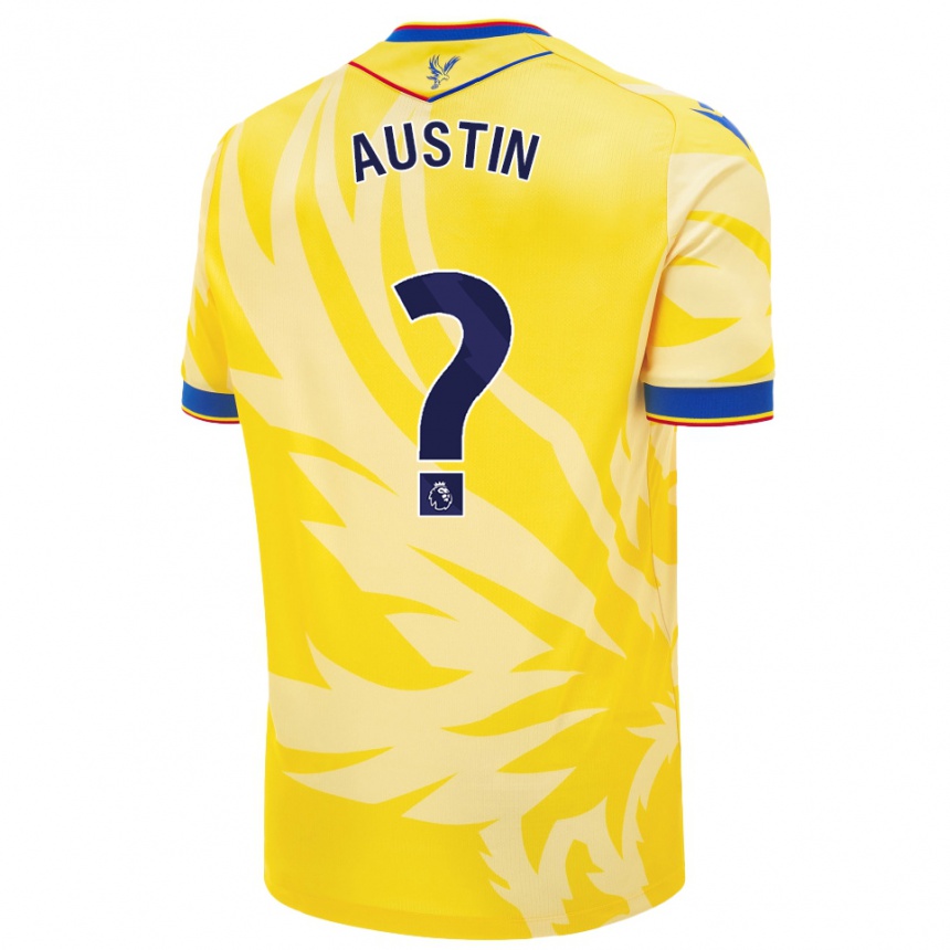 Niño Fútbol Camiseta Cormac Austin #0 Amarillo 2ª Equipación 2024/25 Perú