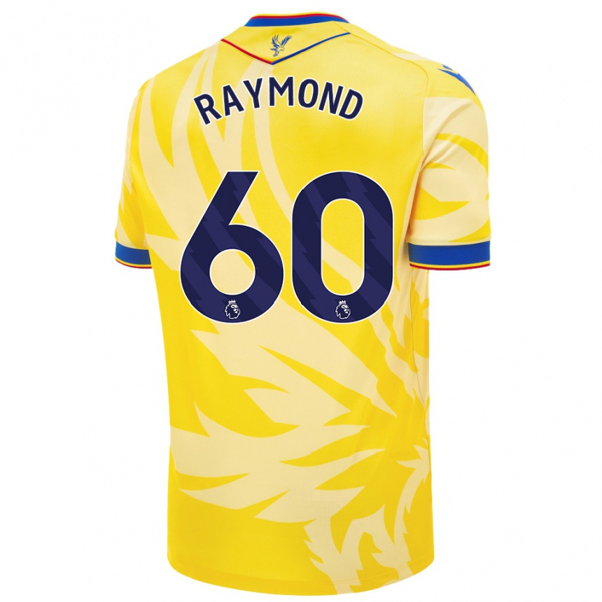 Niño Fútbol Camiseta Jadan Raymond #60 Amarillo 2ª Equipación 2024/25 Perú