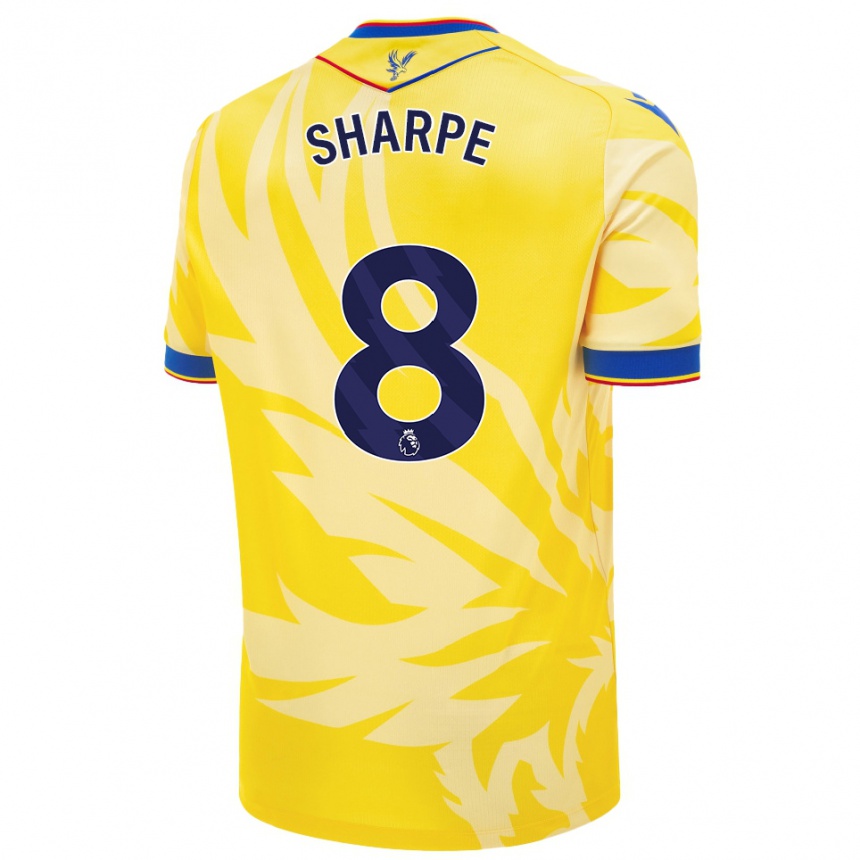 Niño Fútbol Camiseta Molly-Mae Sharpe #8 Amarillo 2ª Equipación 2024/25 Perú