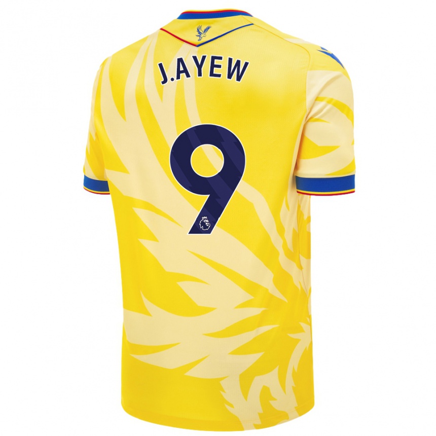 Niño Fútbol Camiseta Jordan Ayew #9 Amarillo 2ª Equipación 2024/25 Perú