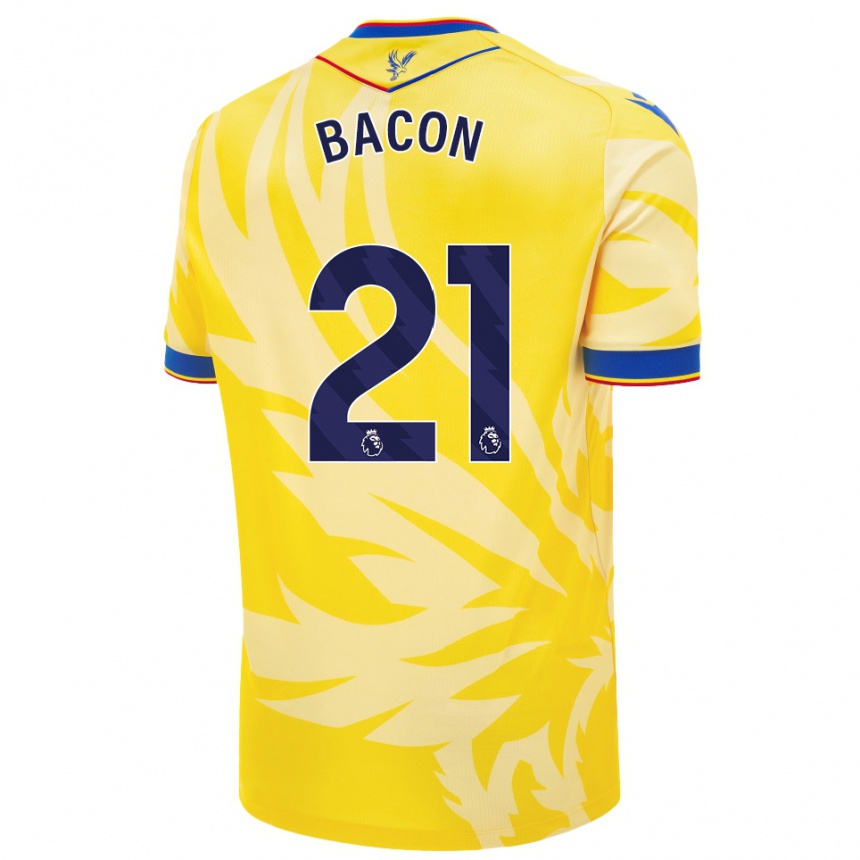 Niño Fútbol Camiseta Skye Bacon #21 Amarillo 2ª Equipación 2024/25 Perú