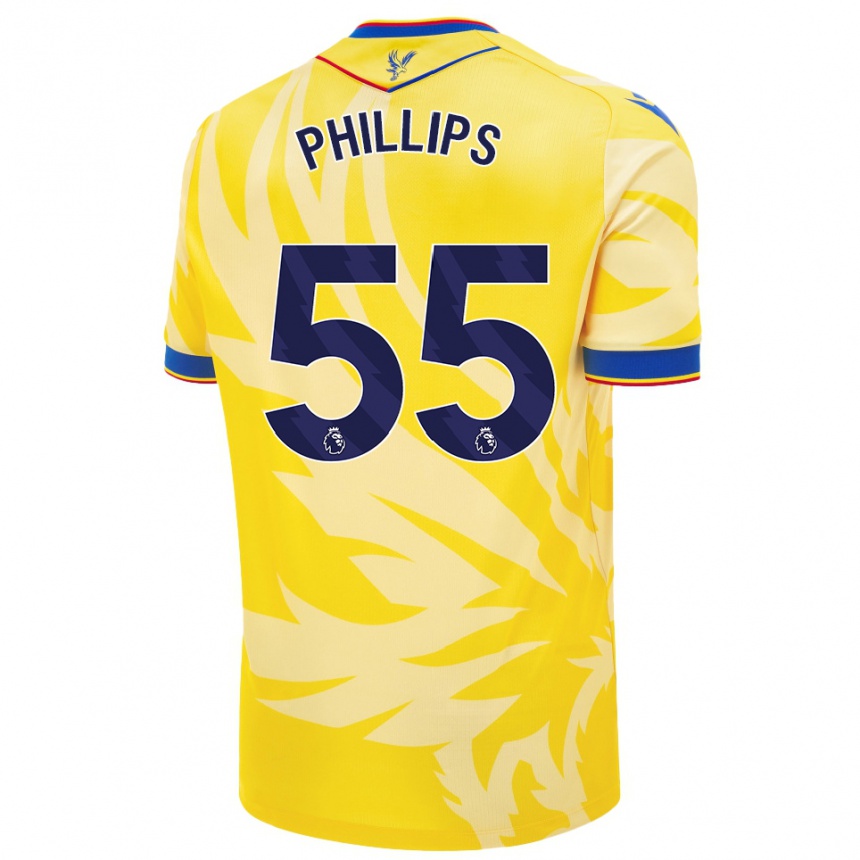 Niño Fútbol Camiseta Killian Phillips #55 Amarillo 2ª Equipación 2024/25 Perú