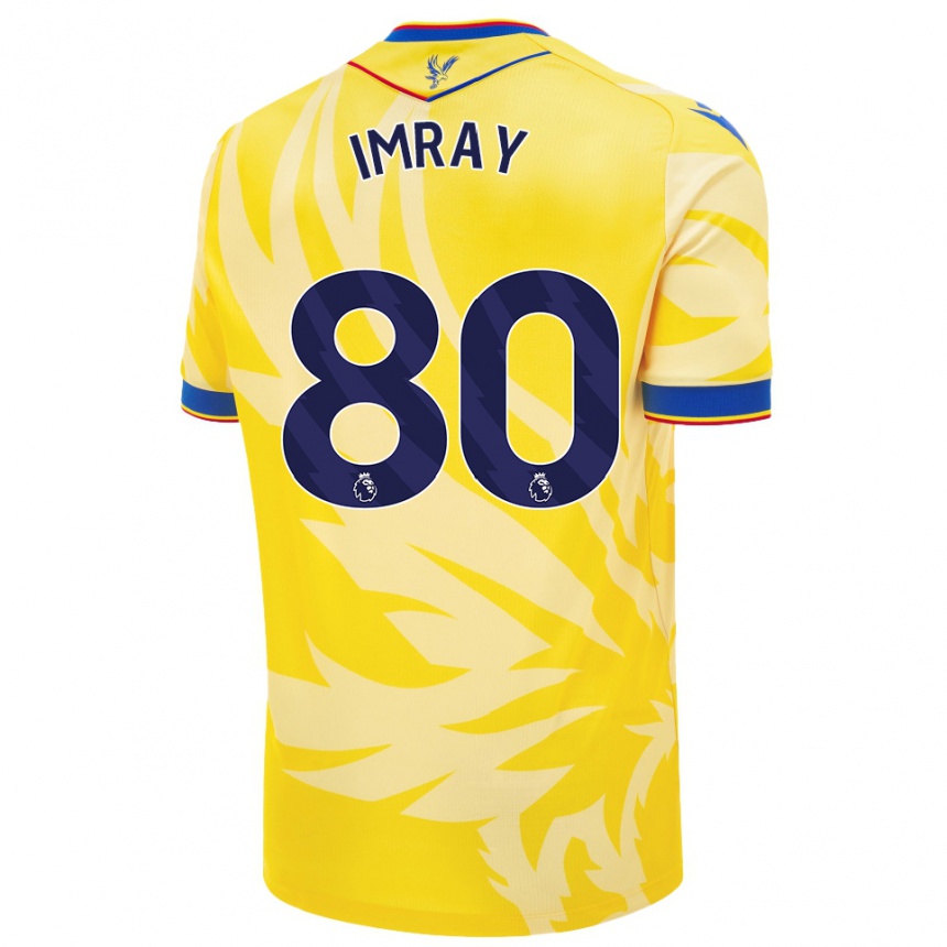 Niño Fútbol Camiseta Danny Imray #80 Amarillo 2ª Equipación 2024/25 Perú