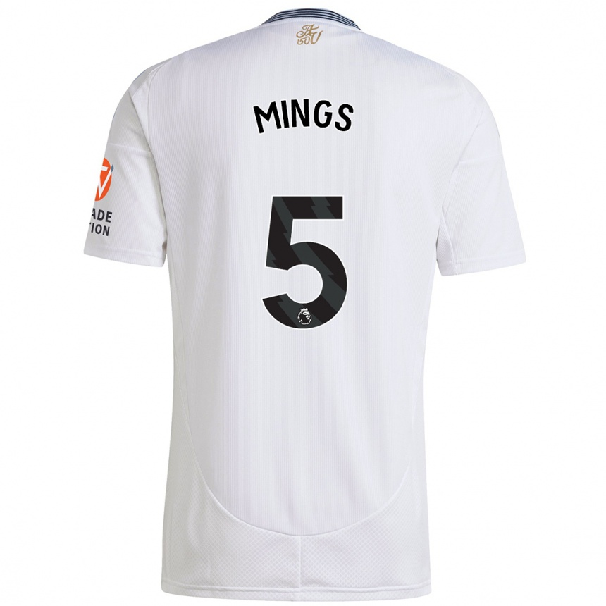 Niño Fútbol Camiseta Tyrone Mings #5 Blanco 2ª Equipación 2024/25 Perú