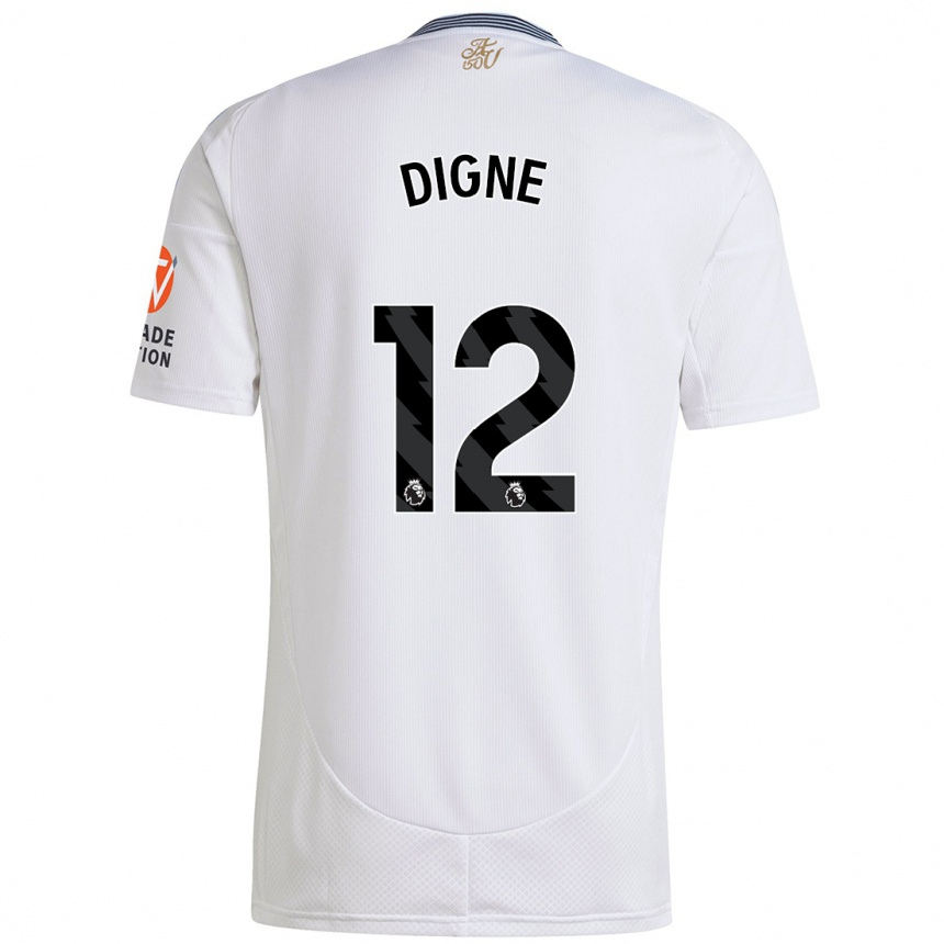 Niño Fútbol Camiseta Lucas Digne #12 Blanco 2ª Equipación 2024/25 Perú