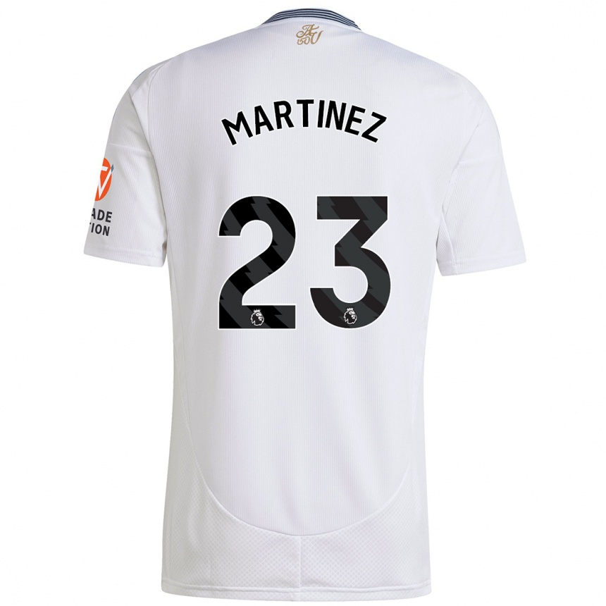 Niño Fútbol Camiseta Emiliano Martínez #23 Blanco 2ª Equipación 2024/25 Perú