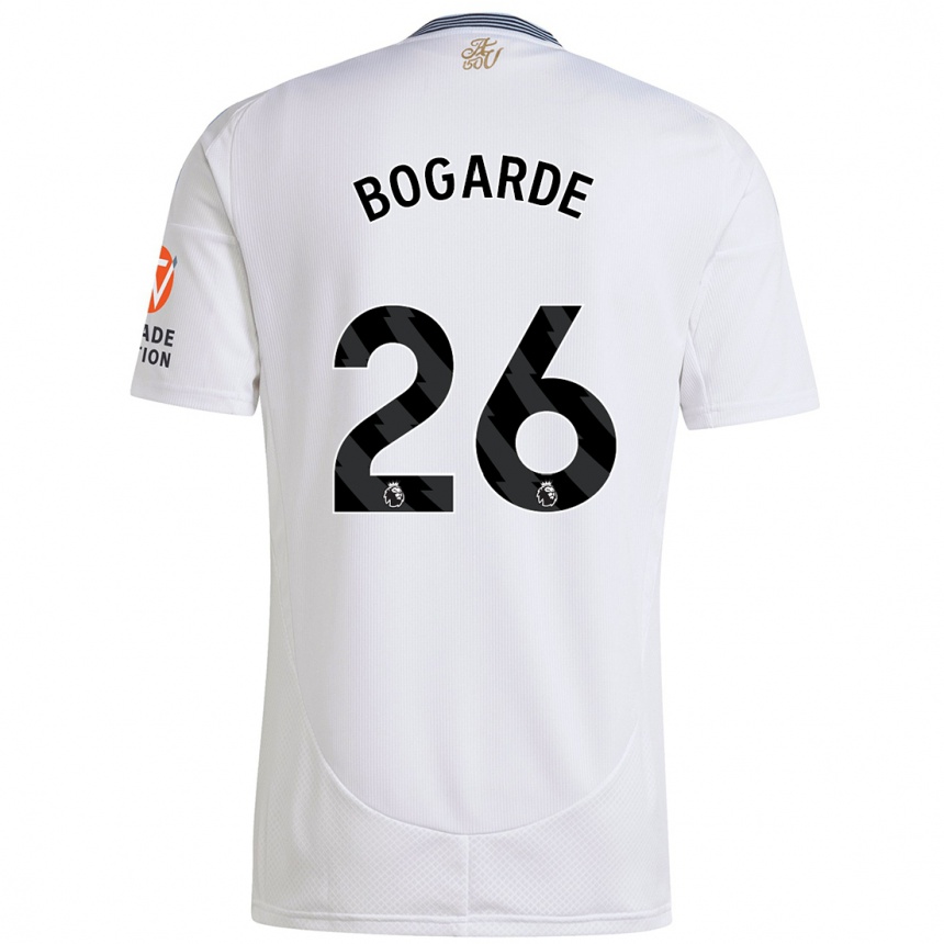 Niño Fútbol Camiseta Lamare Bogarde #26 Blanco 2ª Equipación 2024/25 Perú