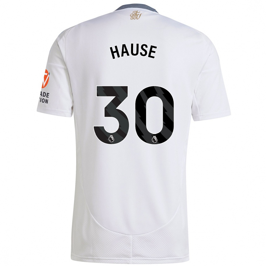 Niño Fútbol Camiseta Kortney Hause #30 Blanco 2ª Equipación 2024/25 Perú