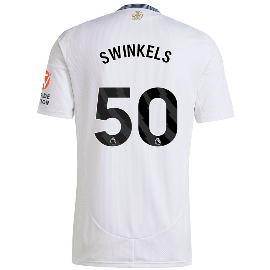 Niño Fútbol Camiseta Sil Swinkels #50 Blanco 2ª Equipación 2024/25 Perú