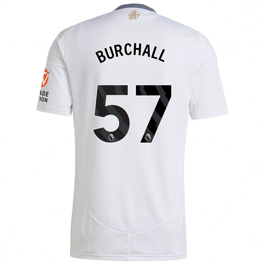 Niño Fútbol Camiseta Ajani Burchall #57 Blanco 2ª Equipación 2024/25 Perú