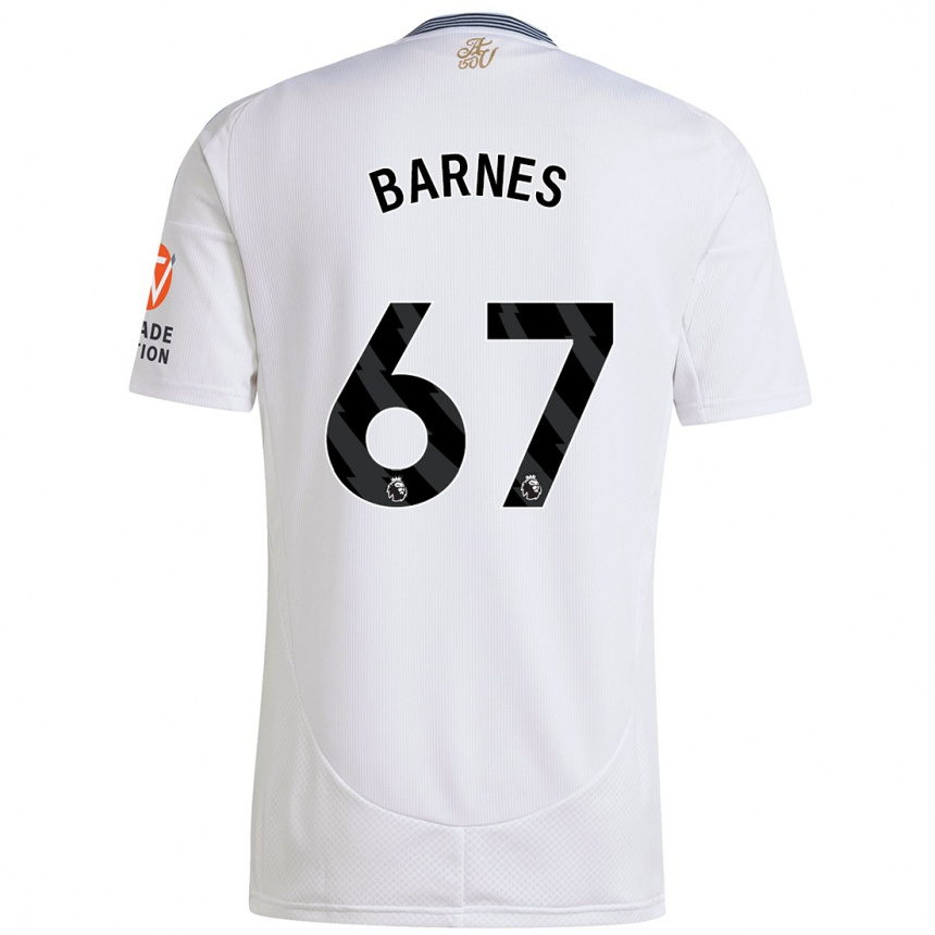 Niño Fútbol Camiseta Mikell Barnes #67 Blanco 2ª Equipación 2024/25 Perú