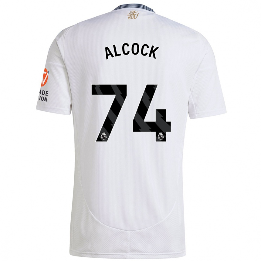 Niño Fútbol Camiseta Todd Alcock #74 Blanco 2ª Equipación 2024/25 Perú