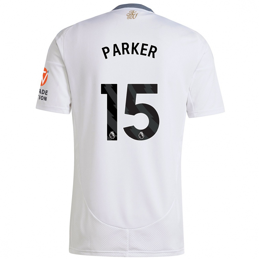 Niño Fútbol Camiseta Lucy Parker #15 Blanco 2ª Equipación 2024/25 Perú