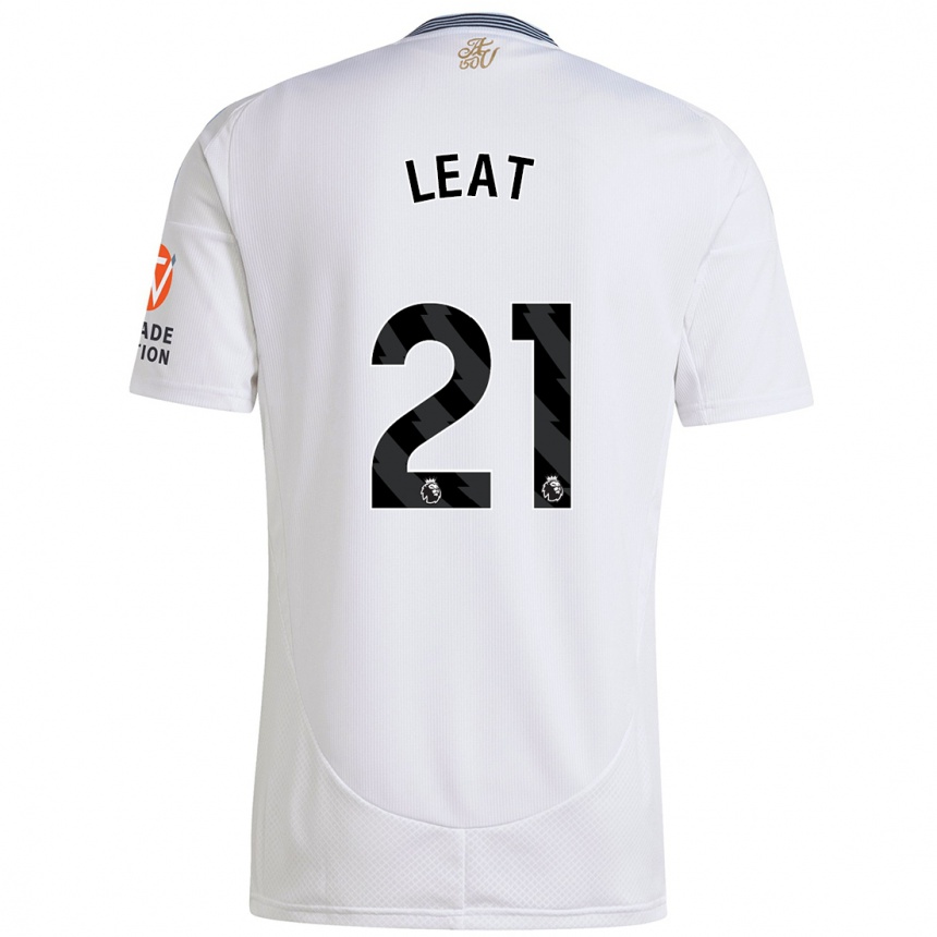 Niño Fútbol Camiseta Anna Leat #21 Blanco 2ª Equipación 2024/25 Perú