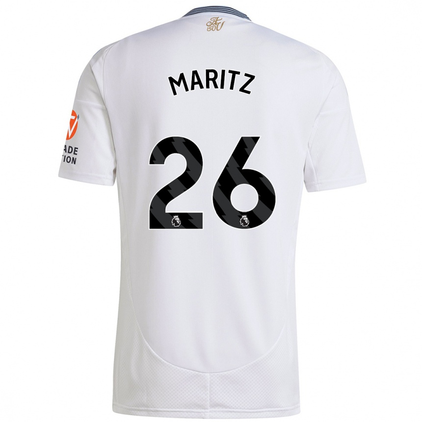 Niño Fútbol Camiseta Noelle Maritz #26 Blanco 2ª Equipación 2024/25 Perú