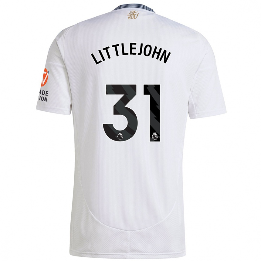 Niño Fútbol Camiseta Ruesha Littlejohn #31 Blanco 2ª Equipación 2024/25 Perú