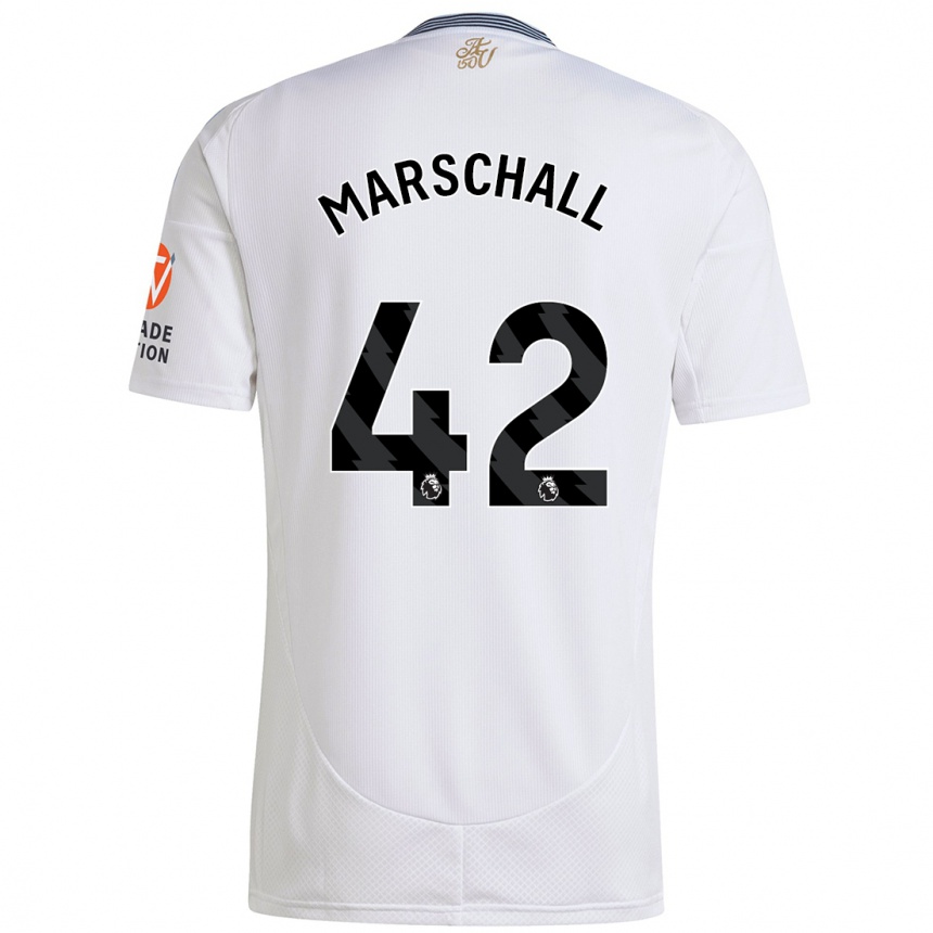 Niño Fútbol Camiseta Filip Marschall #42 Blanco 2ª Equipación 2024/25 Perú