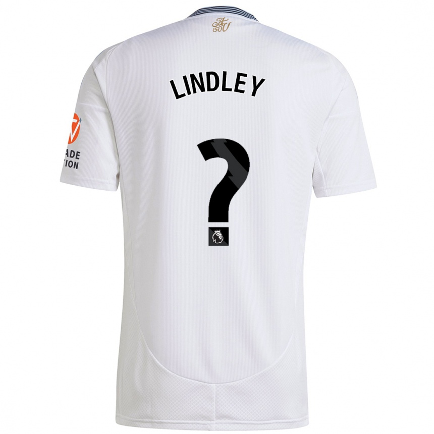 Niño Fútbol Camiseta Hayden Lindley #0 Blanco 2ª Equipación 2024/25 Perú