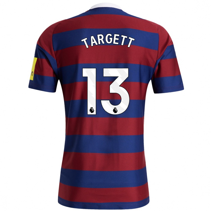 Niño Fútbol Camiseta Matt Targett #13 Burdeos Azul Marino 2ª Equipación 2024/25 Perú