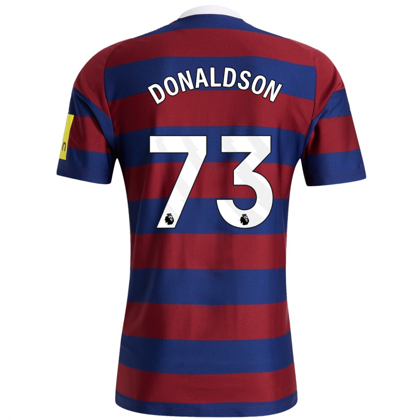 Niño Fútbol Camiseta Josh Donaldson #73 Burdeos Azul Marino 2ª Equipación 2024/25 Perú