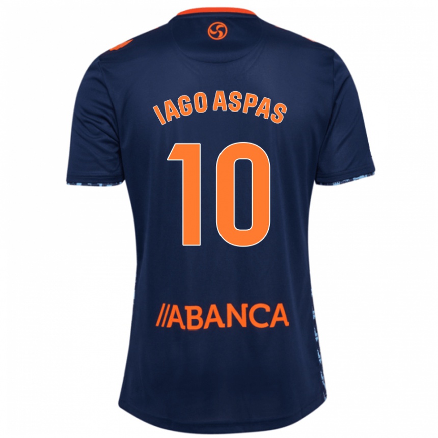 Niño Fútbol Camiseta Iago Aspas #10 Azul Marino 2ª Equipación 2024/25 Perú