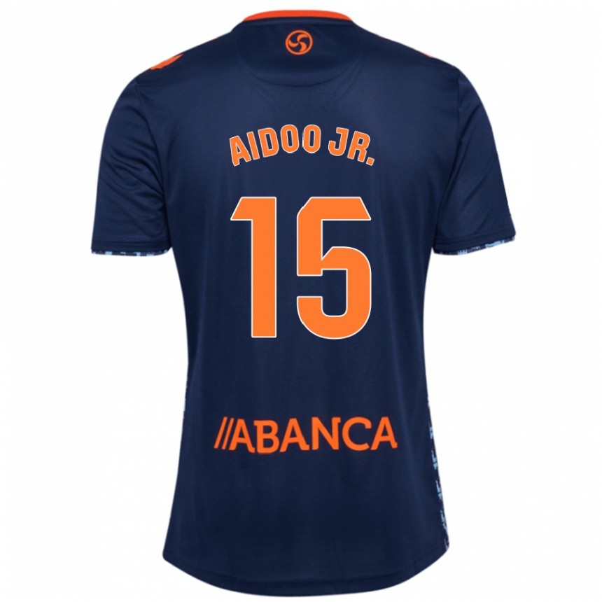 Niño Fútbol Camiseta Joseph Aidoo #15 Azul Marino 2ª Equipación 2024/25 Perú