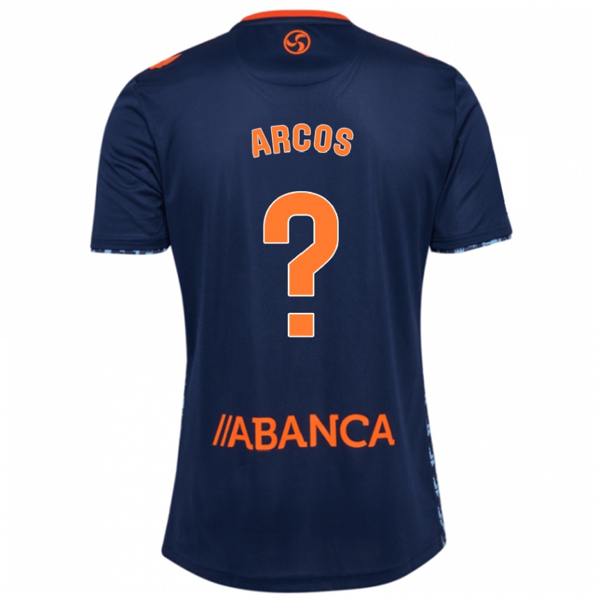 Niño Fútbol Camiseta Ángel Arcos #0 Azul Marino 2ª Equipación 2024/25 Perú