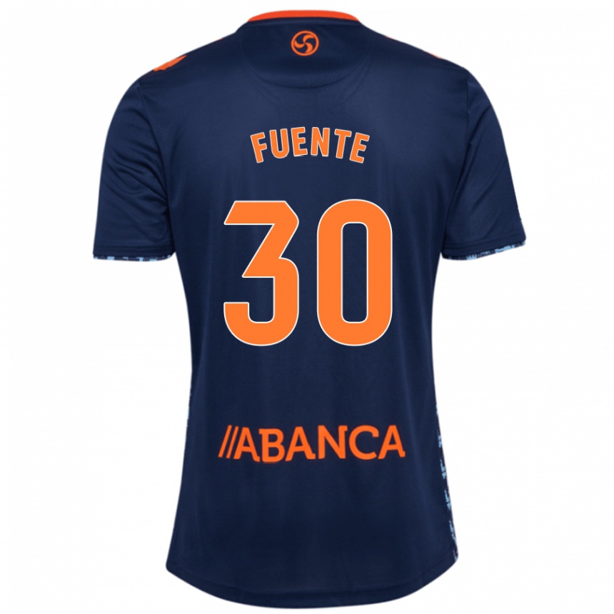 Niño Fútbol Camiseta Mario Fuente #30 Azul Marino 2ª Equipación 2024/25 Perú