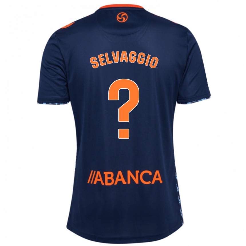 Niño Fútbol Camiseta Nico Selvaggio #0 Azul Marino 2ª Equipación 2024/25 Perú