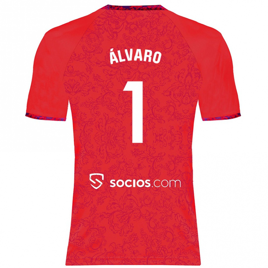 Niño Fútbol Camiseta Álvaro Fernández #1 Rojo 2ª Equipación 2024/25 Perú