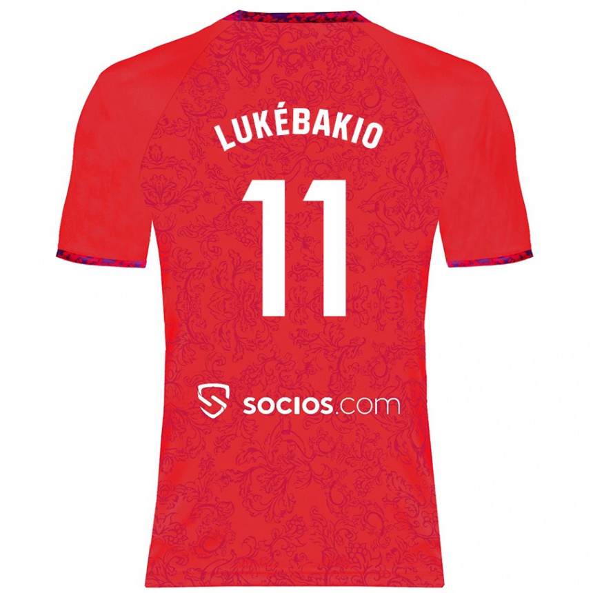 Niño Fútbol Camiseta Dodi Lukébakio #11 Rojo 2ª Equipación 2024/25 Perú